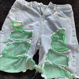 Mom jeans shorts